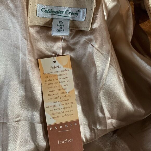 𝅺Vintage Coldwater Creek‎ Suede Jacket size 2X - Picture 12 of 16
